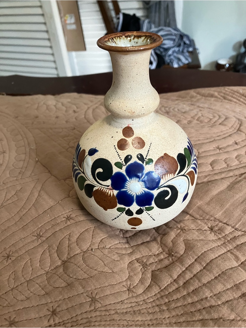 Vintage Tonala Pottery Bud Vase